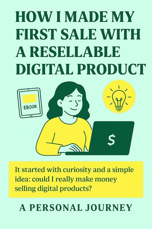 How I Made My First Sale with a Resellable Digital Product: A Personal Journey